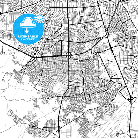 Layered PDF map of Soledad, Colombia