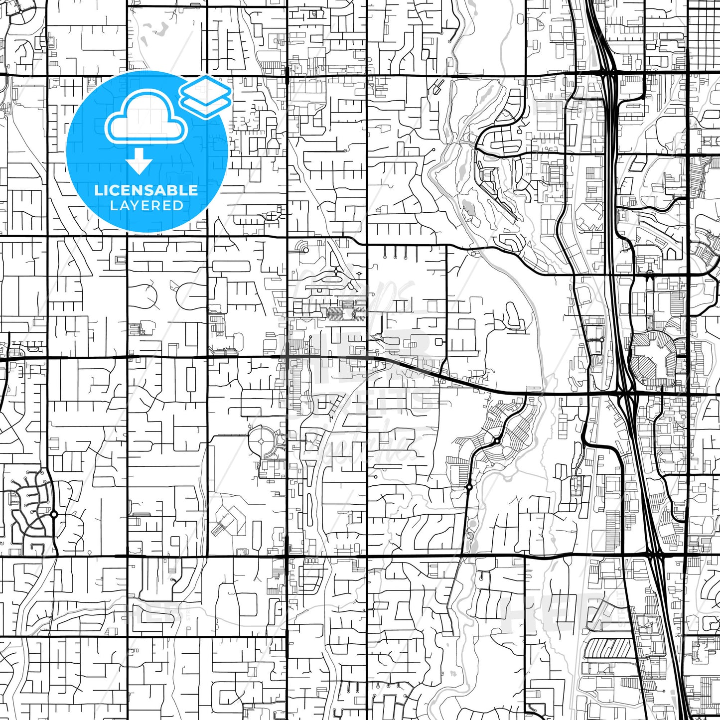 Layered PDF map of South Jordan, Utah, United States