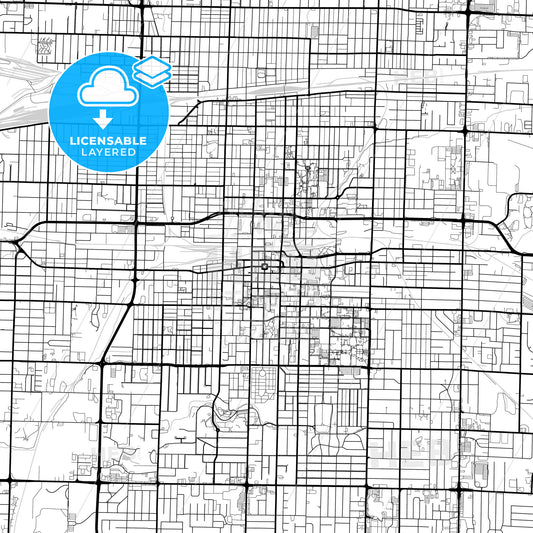 Layered PDF map of Springfield, Missouri, United States