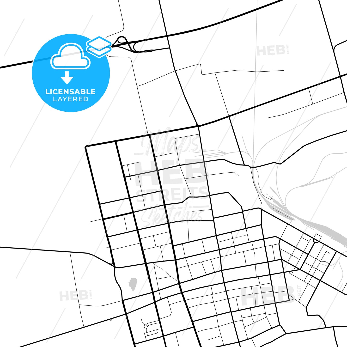 Layered PDF map of Suihua, Heilongjiang, China