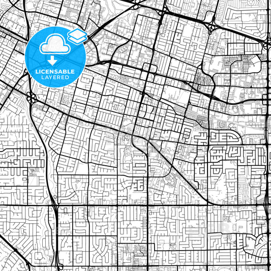 Layered PDF map of Sunnyvale, California, United States