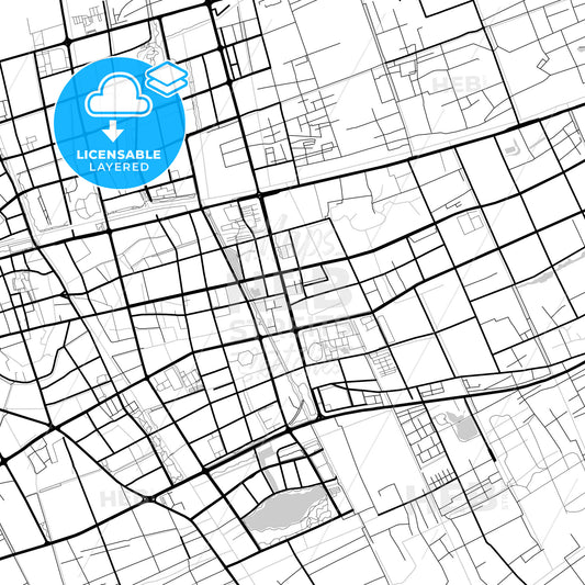 Layered PDF map of Taixing, Jiangsu, China