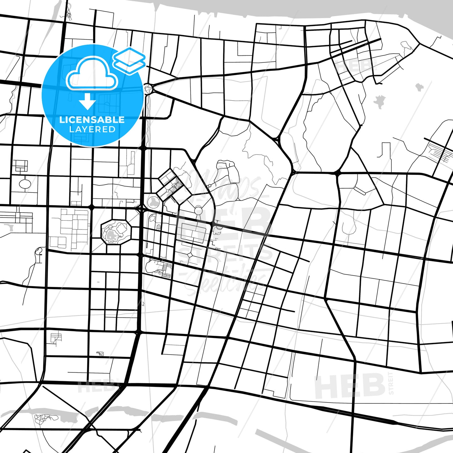 Layered PDF map of Taizhou, Zhejiang, China