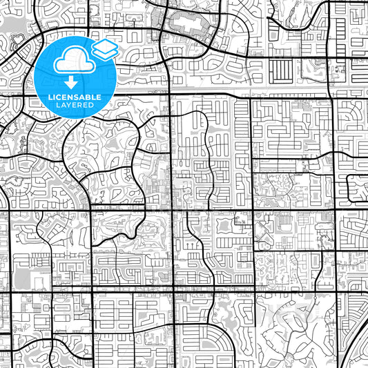 Layered PDF map of Tamarac, Florida, United States