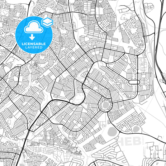 Layered PDF map of Tembisa, South Africa