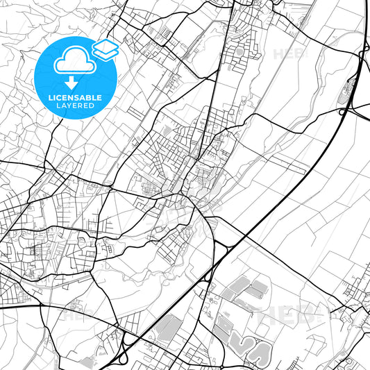 Layered PDF map of Traiskirchen, Lower Austria, Austria