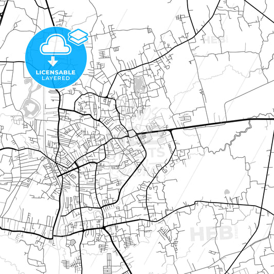 Layered PDF map of Trang, Trang, Thailand