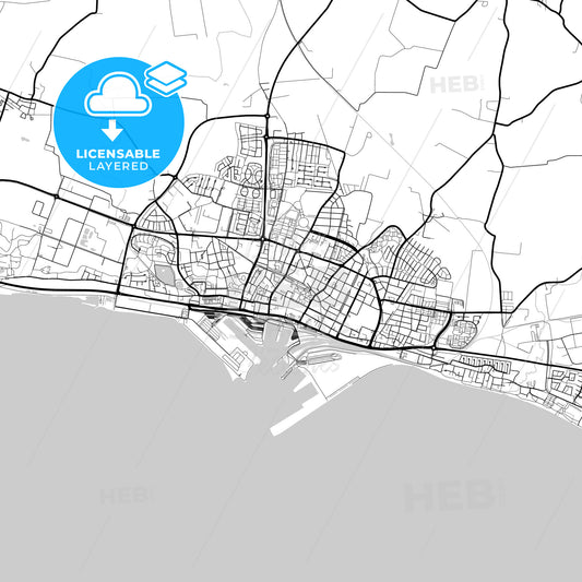 Layered PDF map of Trelleborg, Sweden