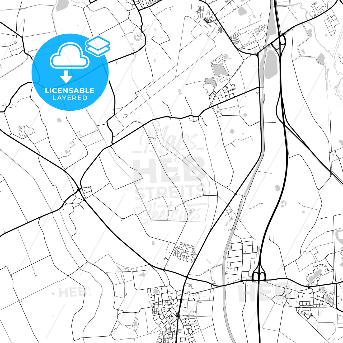 Layered PDF map of Tynaarlo, Drenthe, Netherlands