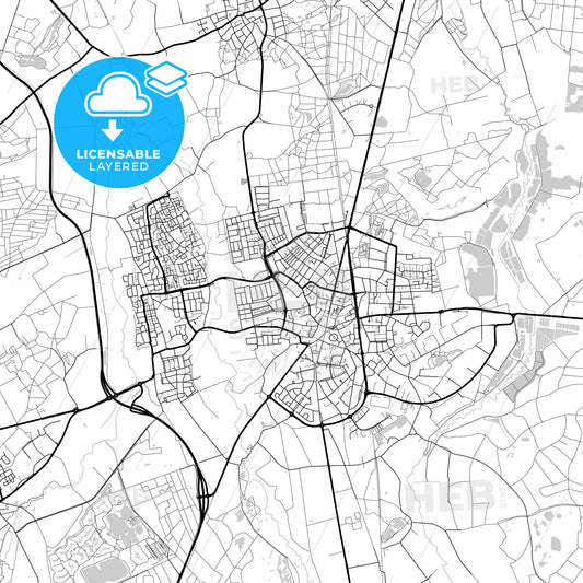 Layered PDF map of Valkenswaard, North Brabant, Netherlands