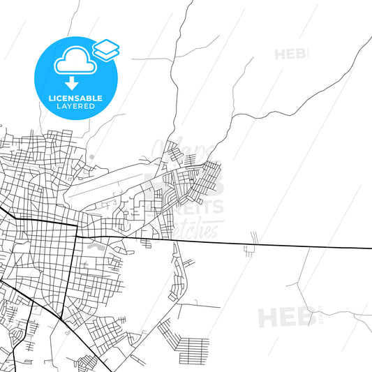 Layered PDF map of Valle de La Pascua, Venezuela