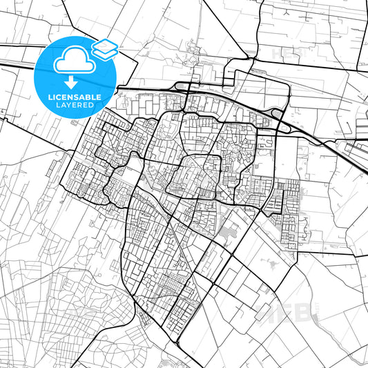 Layered PDF map of Veenendaal, Utrecht, Netherlands