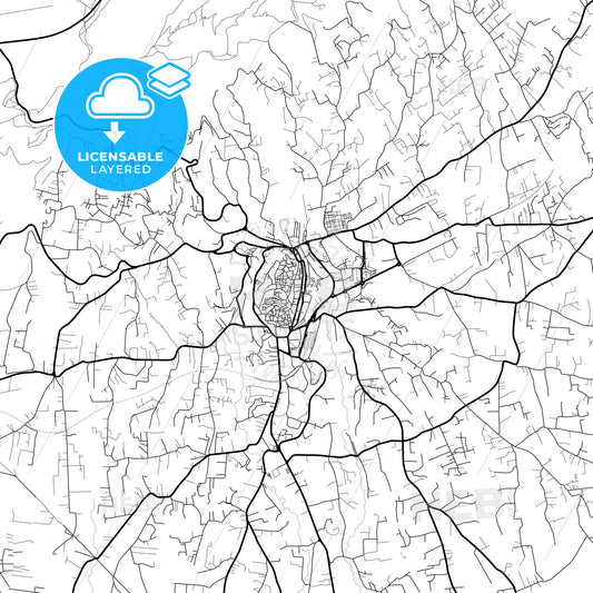 Layered PDF map of Velletri, Lazio, Italy