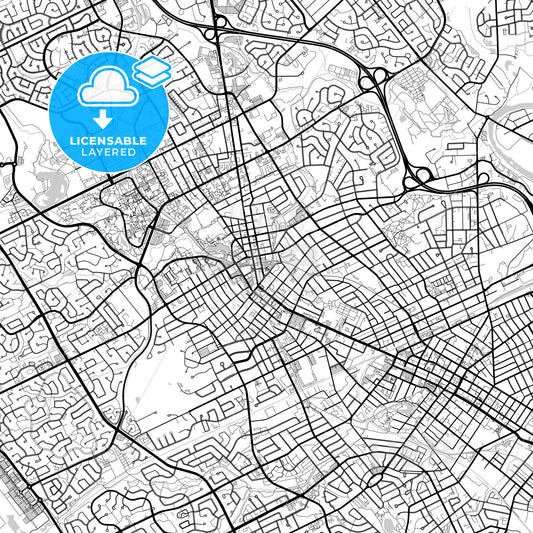 Layered PDF map of Waterloo, Ontario, Canada