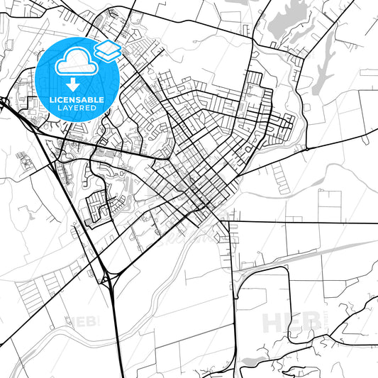 Layered PDF map of Watsonville, California, United States