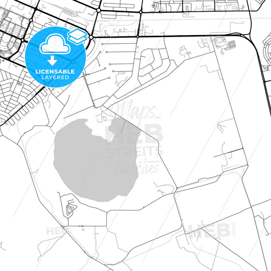 Layered PDF map of Welkom, South Africa