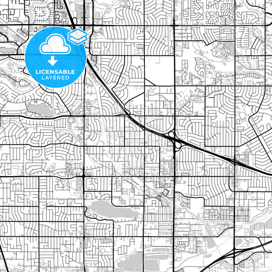 Layered PDF map of Westminster, Colorado, United States