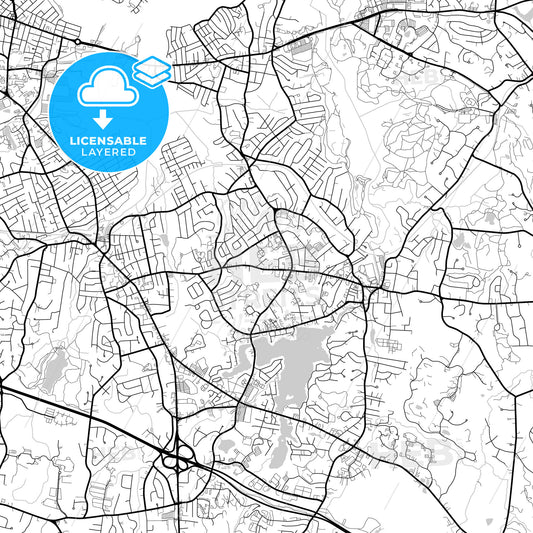 Layered PDF map of Weymouth Town, Massachusetts, United States