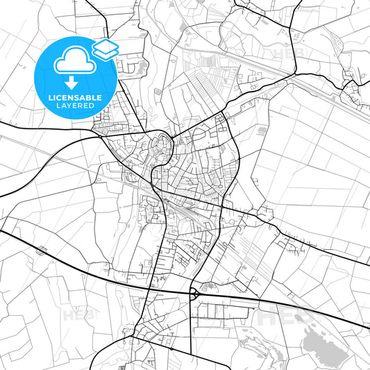 Layered PDF map of Winsen (Luhe), Lower Saxony, Germany