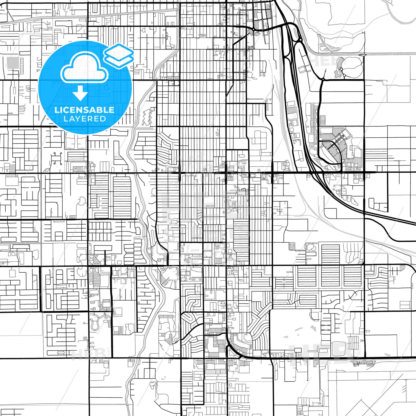 Layered PDF map of Yuma, Arizona, United States