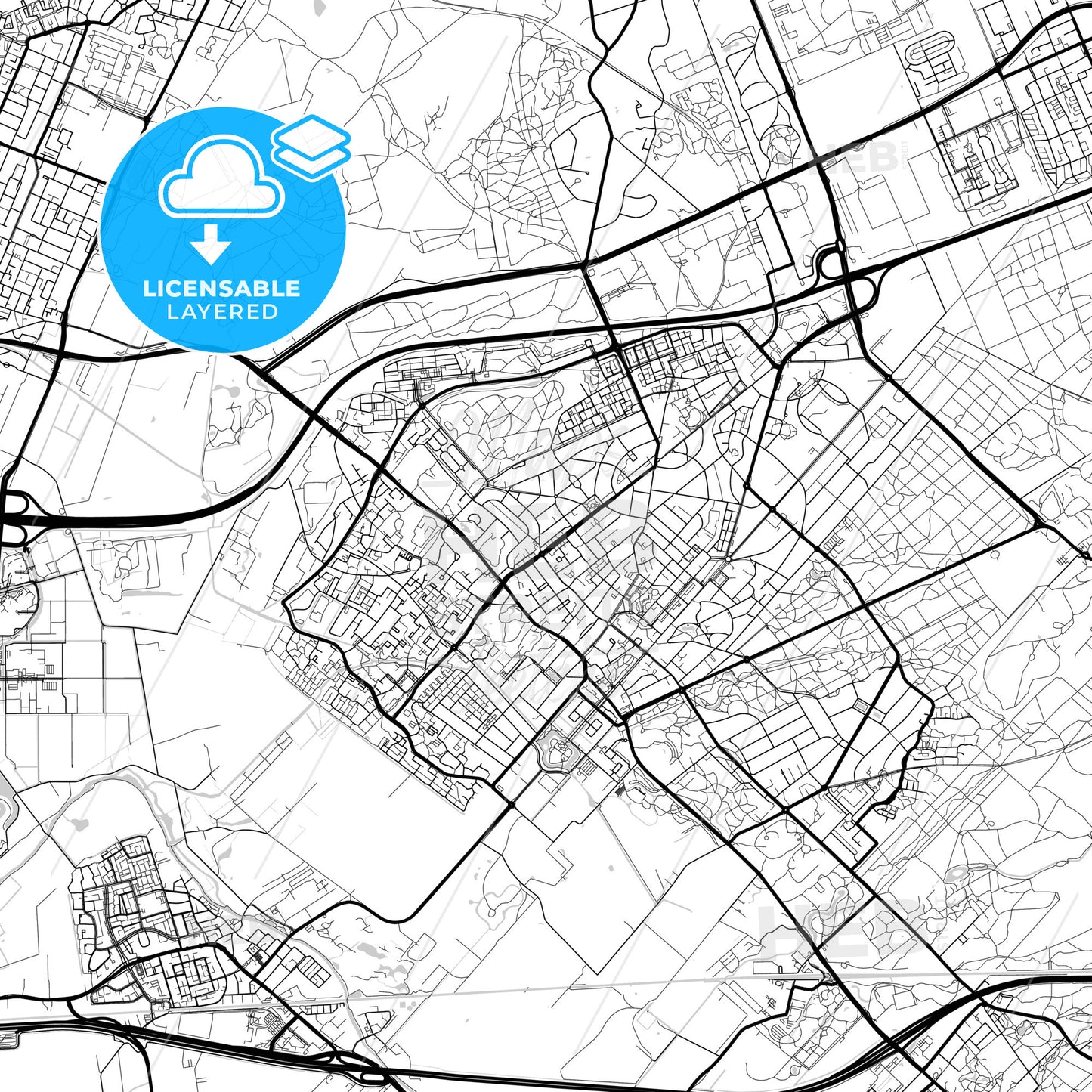 Layered PDF map of Zeist, Utrecht, Netherlands