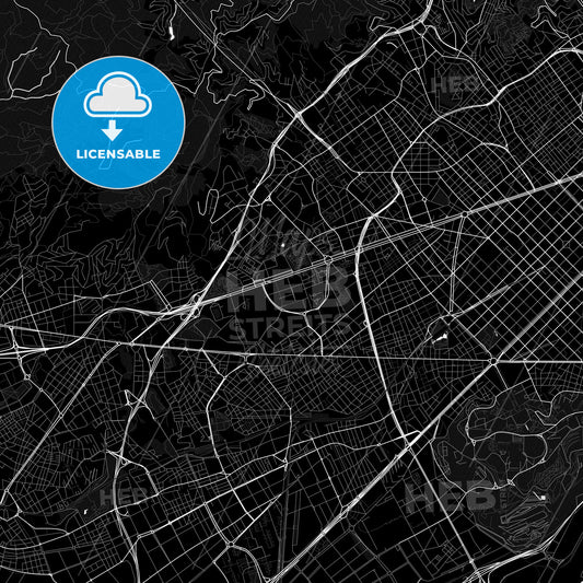les Corts, Spain PDF map