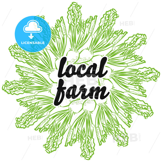 local farm sign on background of Sugar Beet – instant download