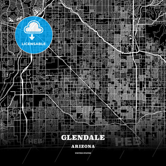 Glendale, Arizona, USA map
