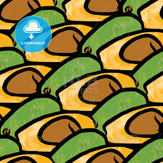 seamless pattern of avocados – instant download
