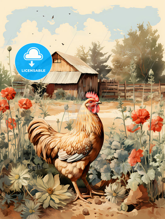 The Farm - A Rooster In A Garden