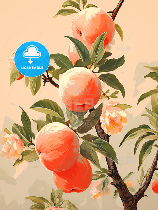 A Peaches On A Tree