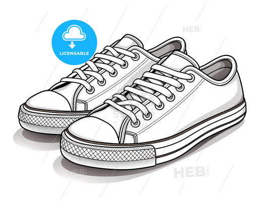 A Drawing Of A Pair Of Shoes