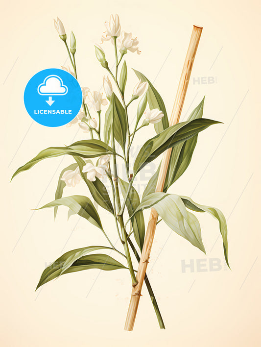 Vanilla - A Plant With White Flowers And Green Leaves