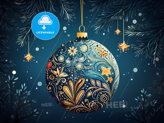 Holiday Greetings - A Christmas Ornament From A Tree