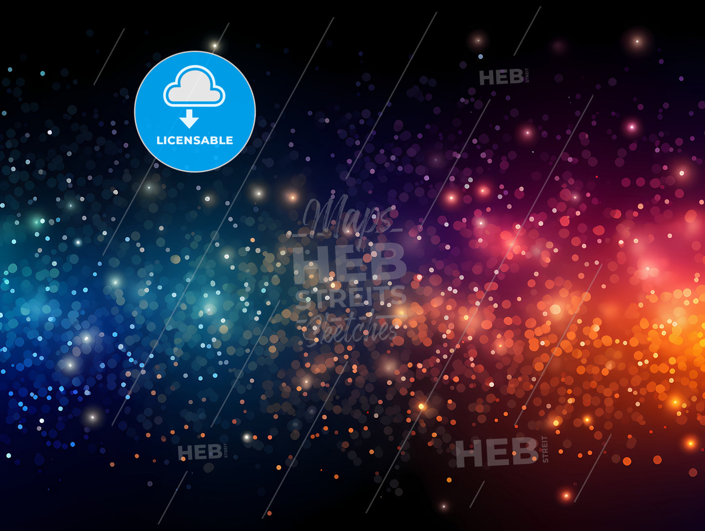 A Colorful Lights In The Sky