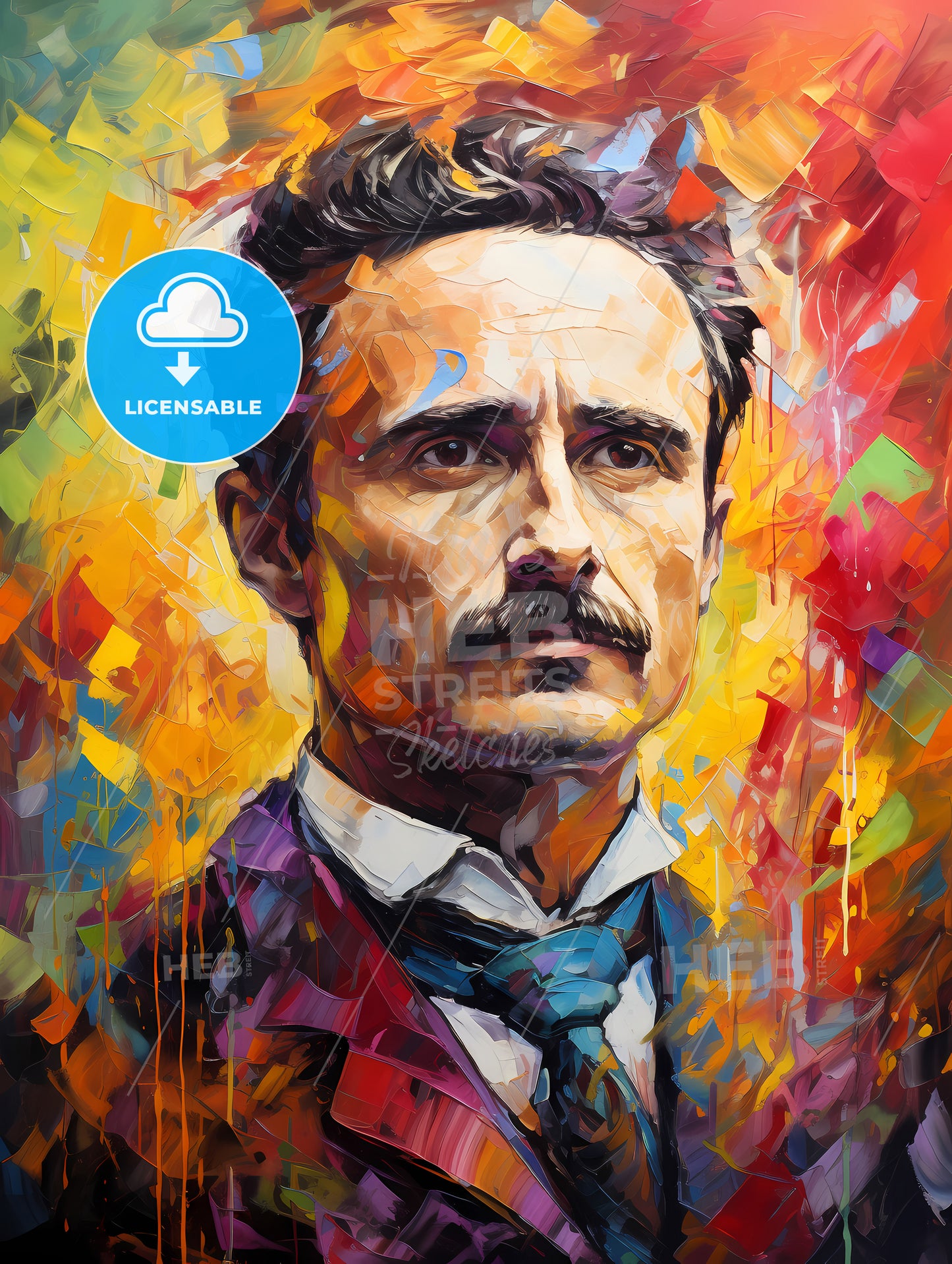 Bonaventura Francesco Cavalieri - A Man With A Mustache