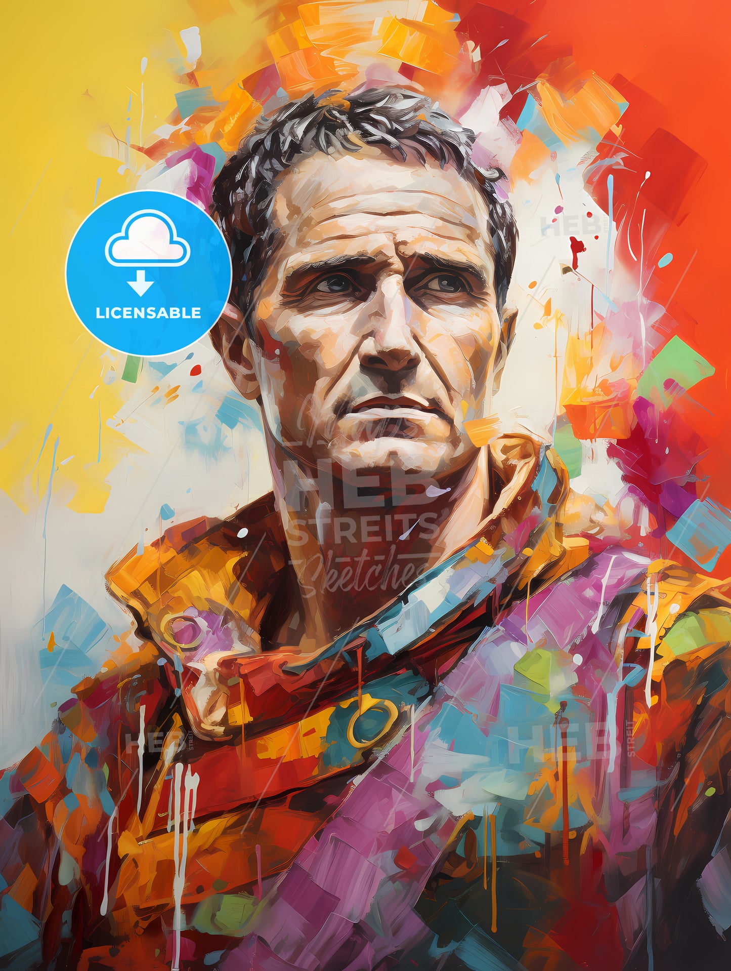 Caesar Enrico Bandello - A Painting Of A Man