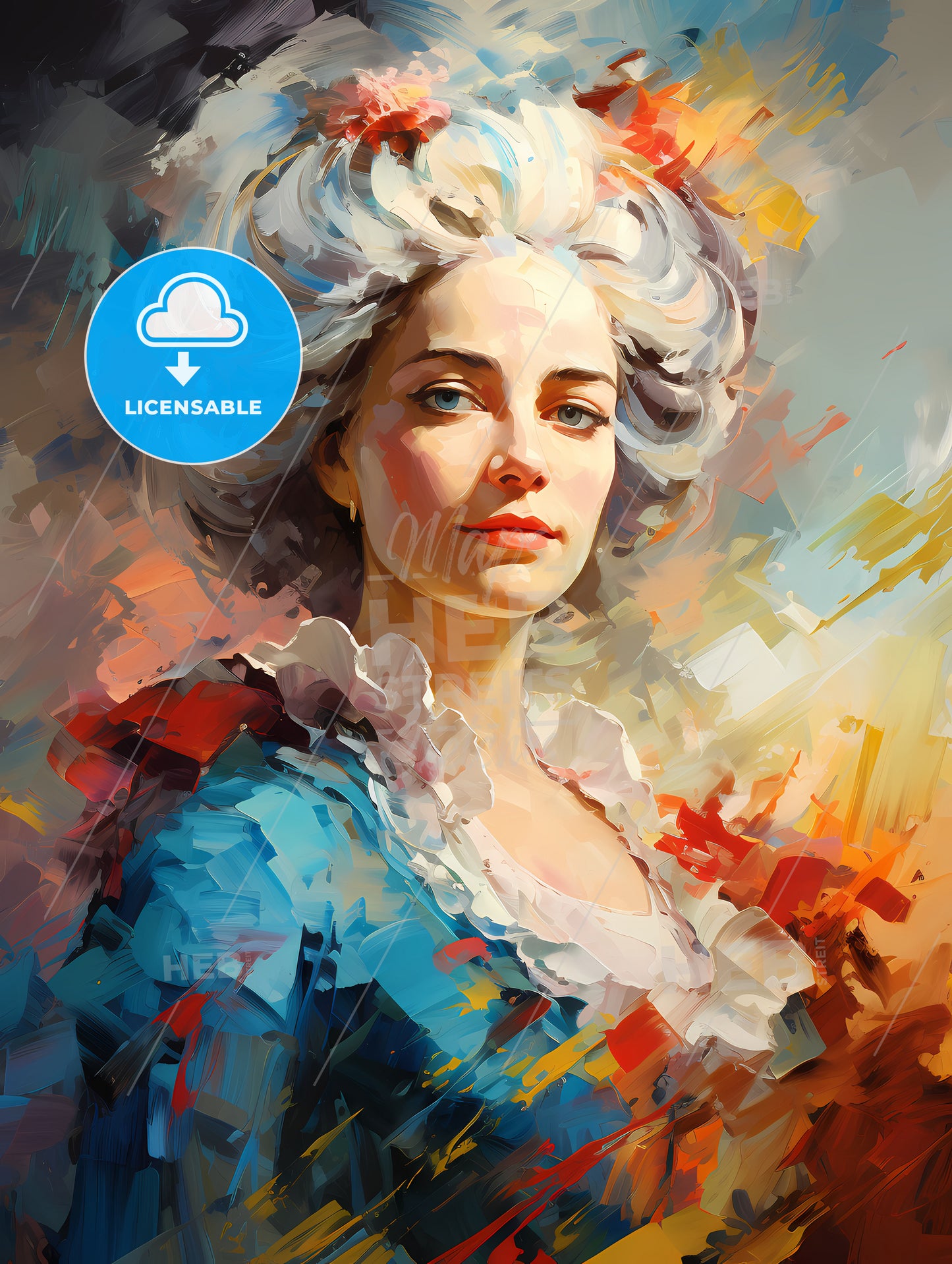 Catherine The Great - A Painting Of A Woman