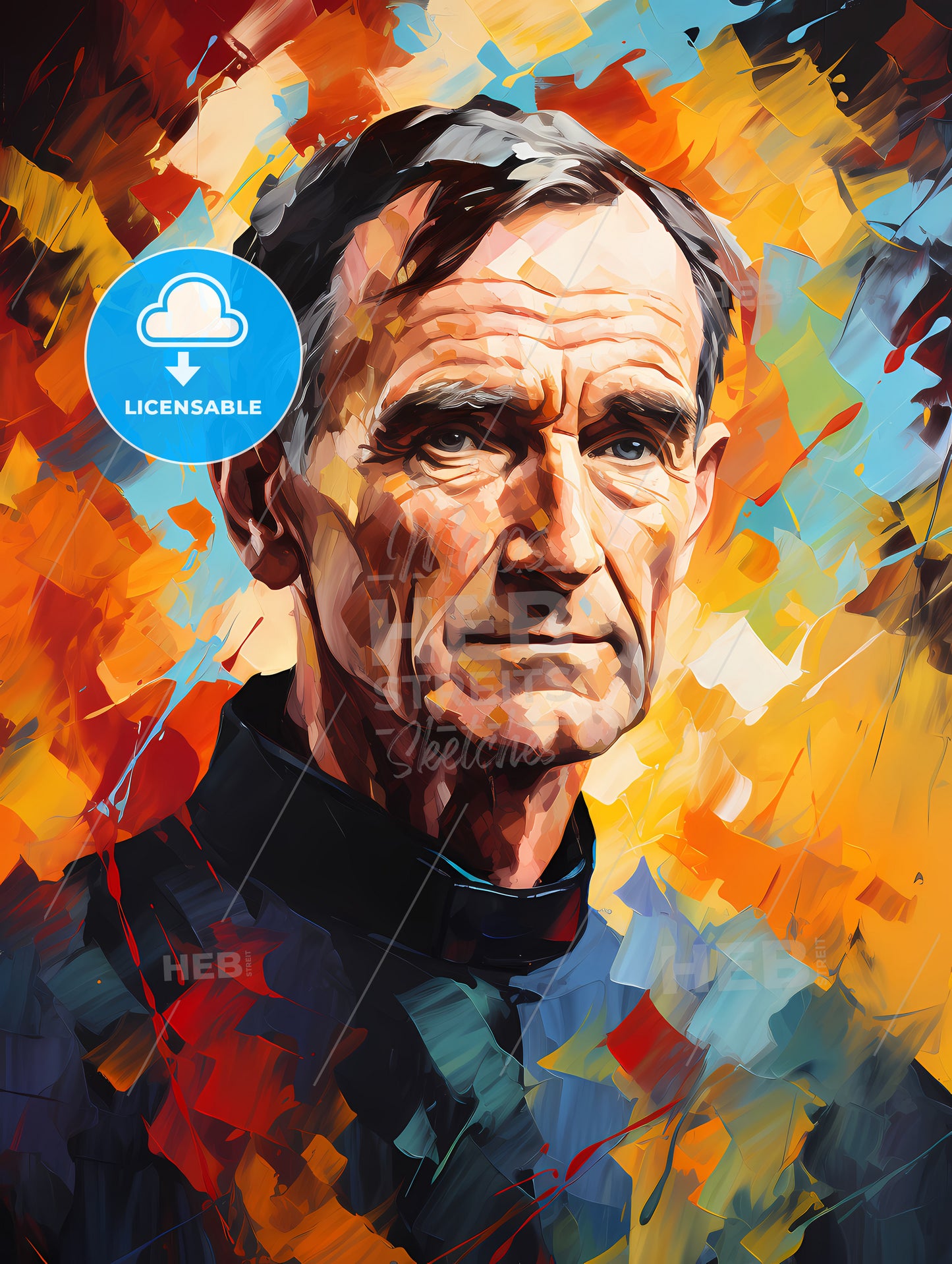 Father Edward Flanagan - A Painting Of A Man