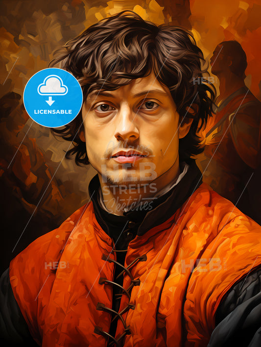 Filippino Lippi - A Man In An Orange Vest