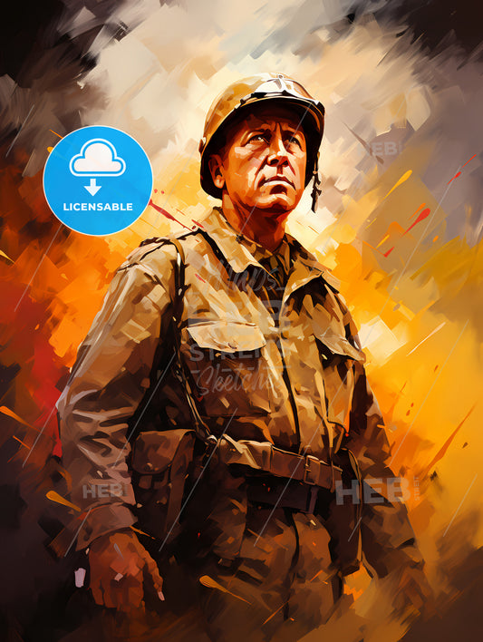 General George Patton - A Man In A Military Uniform
