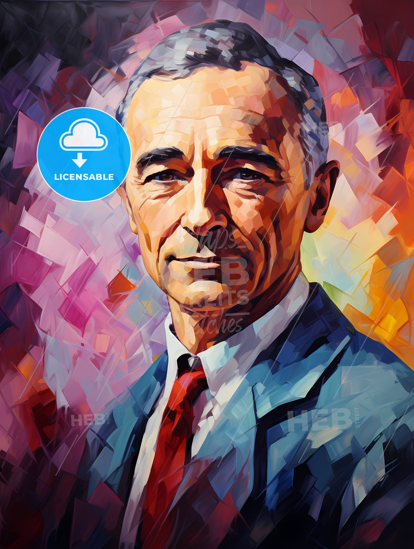 J. Robert Oppenheimer - A Painting Of A Man