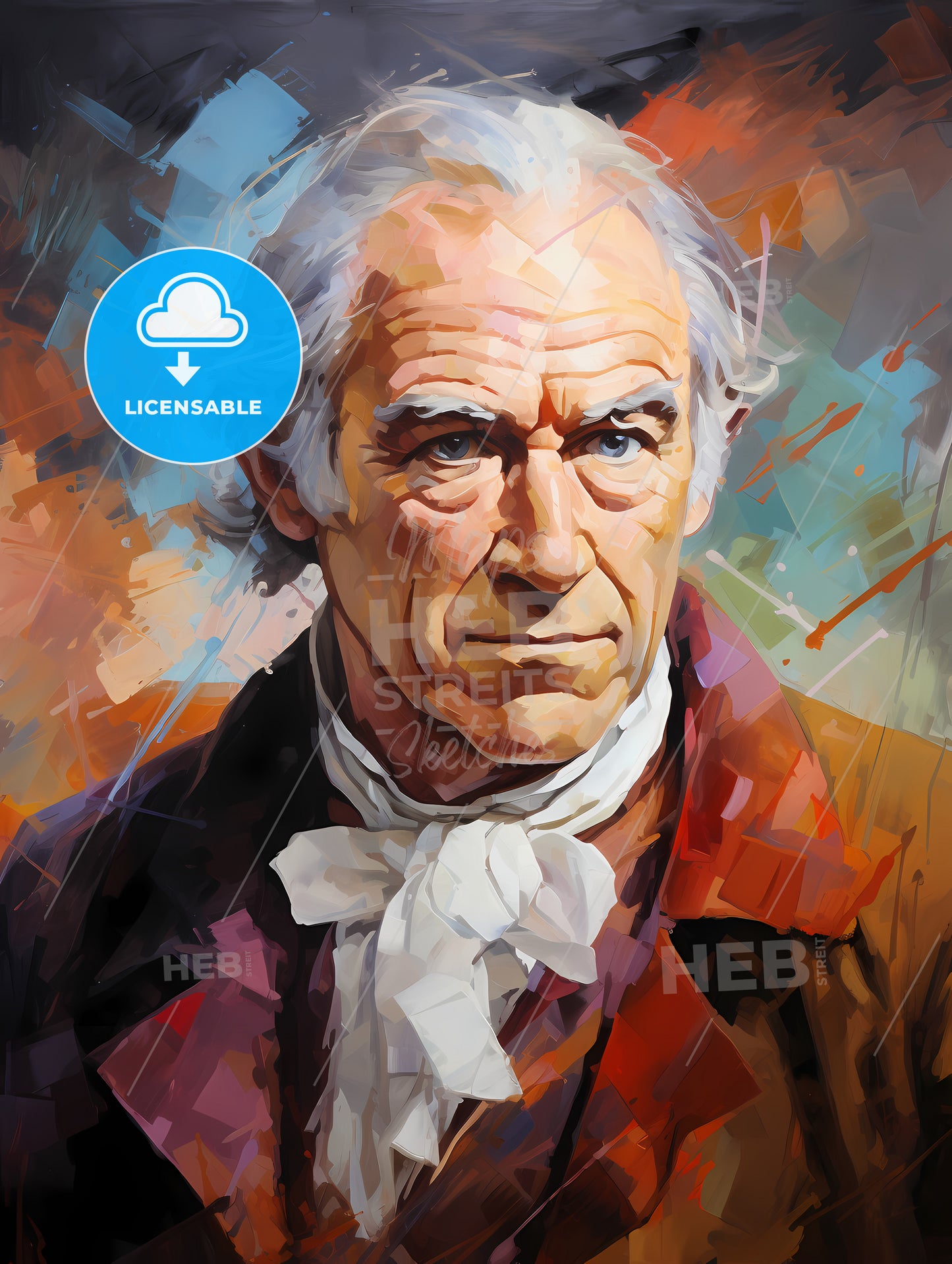 James Watt - A Painting Of A Man