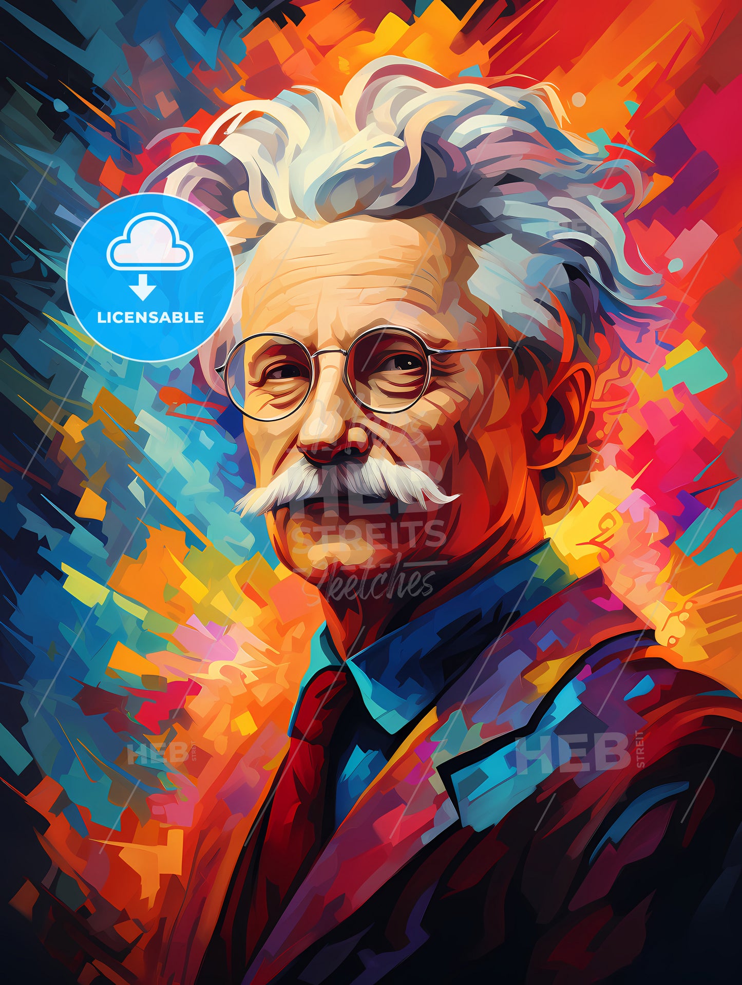 Leon Trotsky - A Man With White Hair And A Mustache