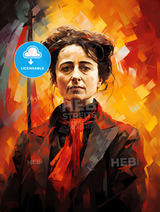 Rosa Luxemburg - A Woman With A Red Scarf