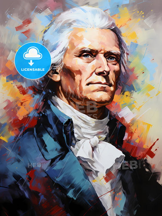 Thomas Jefferson - A Painting Of A Man