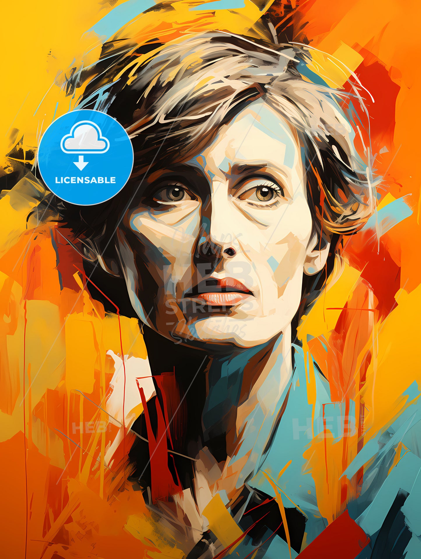 Virginia Woolf - A Painting Of A Woman