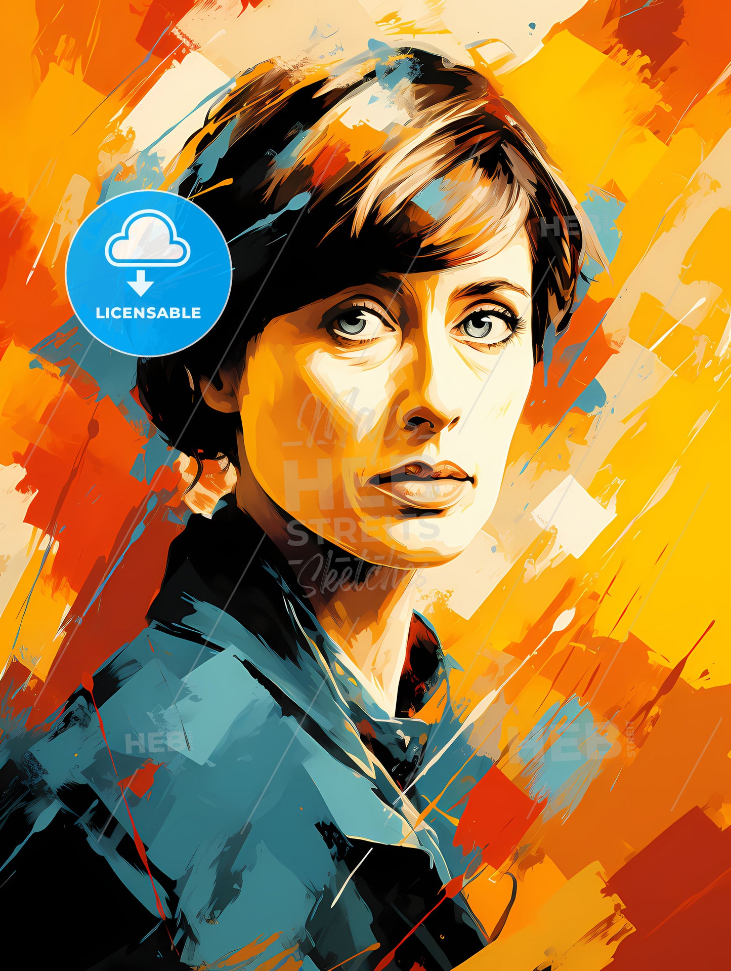 Virginia Woolf - A Woman With Short Hair