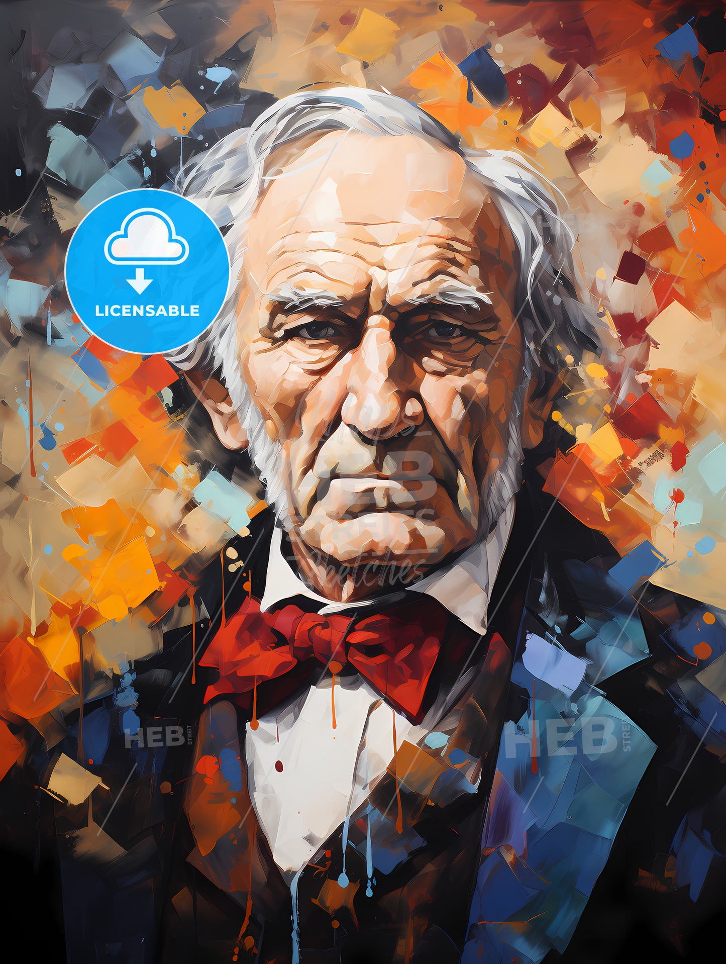 William Gladstone - A Painting Of An Old Man