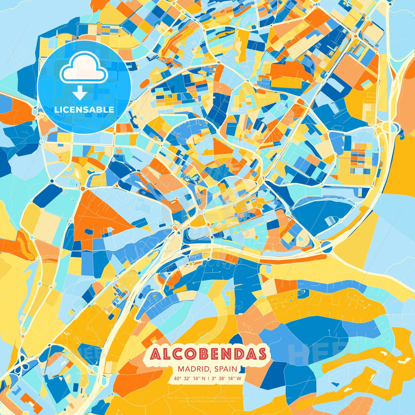 Alcobendas, Madrid, Spain, map - HEBSTREITS Sketches